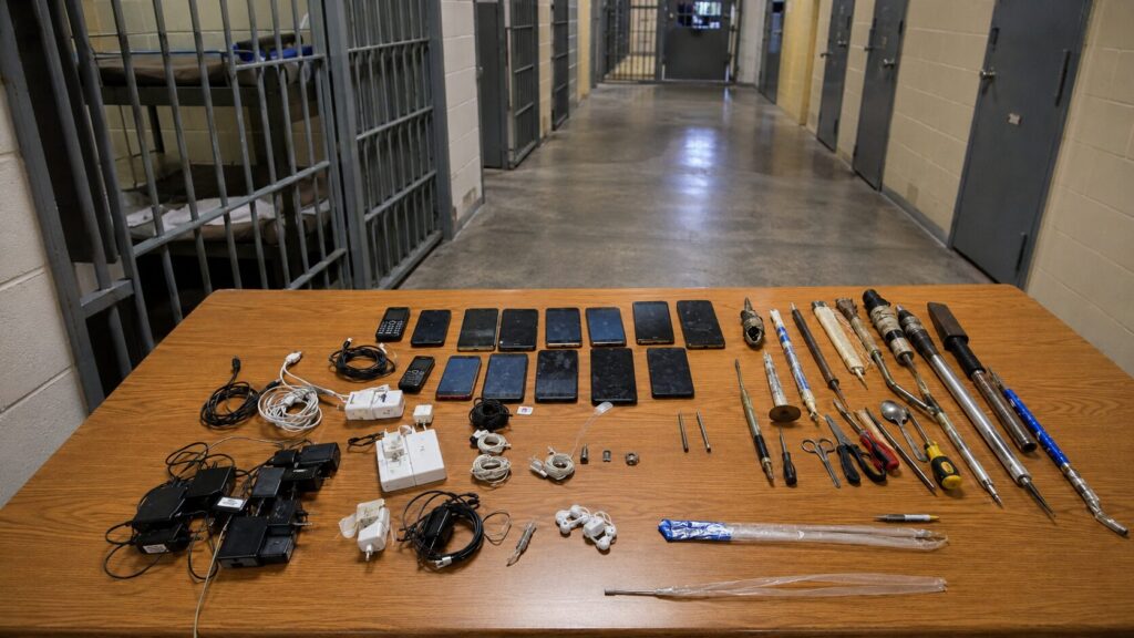 carcere attrezzi e telefonini