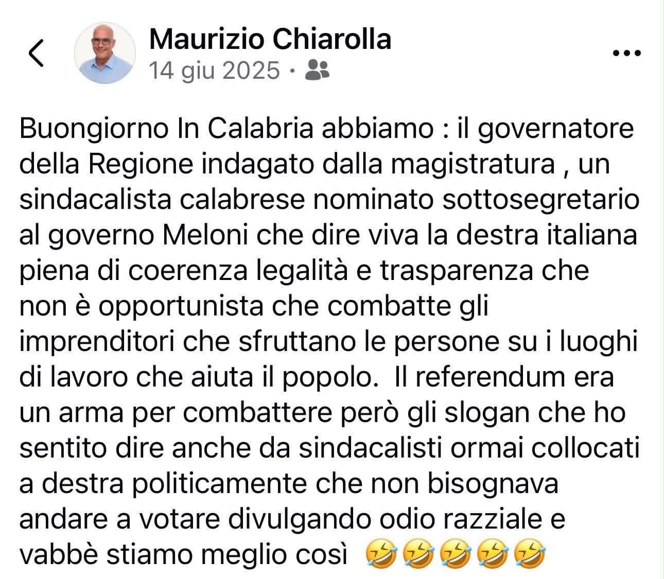 chiarolla occhiuto meloni
