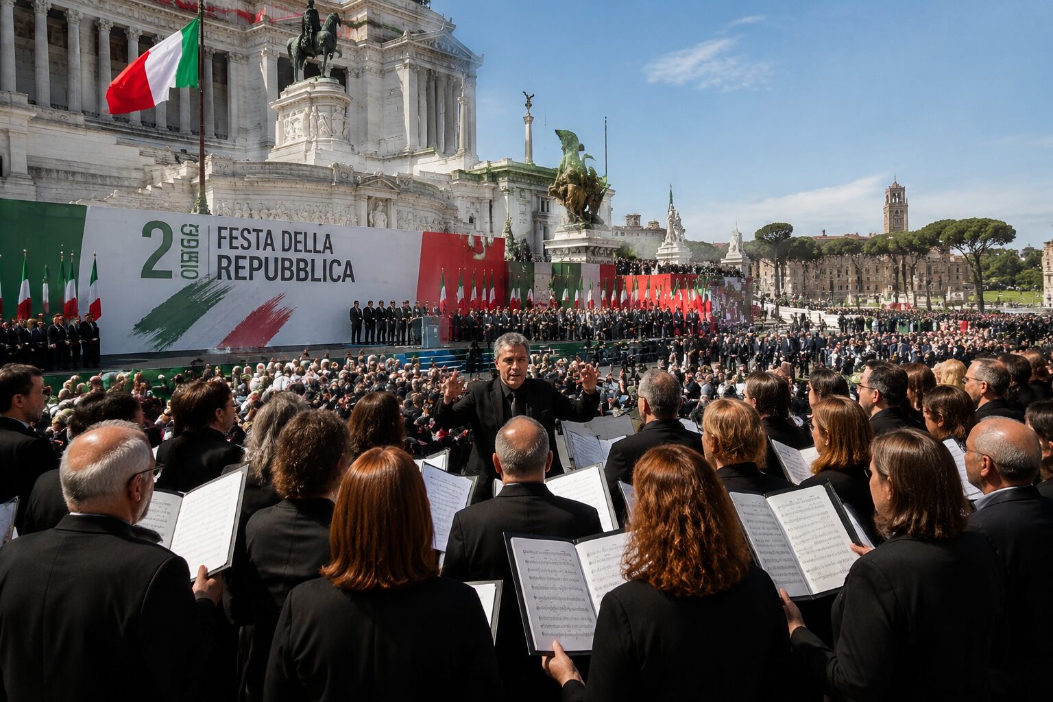 concerto coro alla festa della repubblica a roma