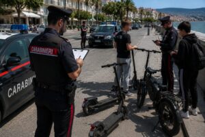 controlli carabinieri monopattini e bici elettriche