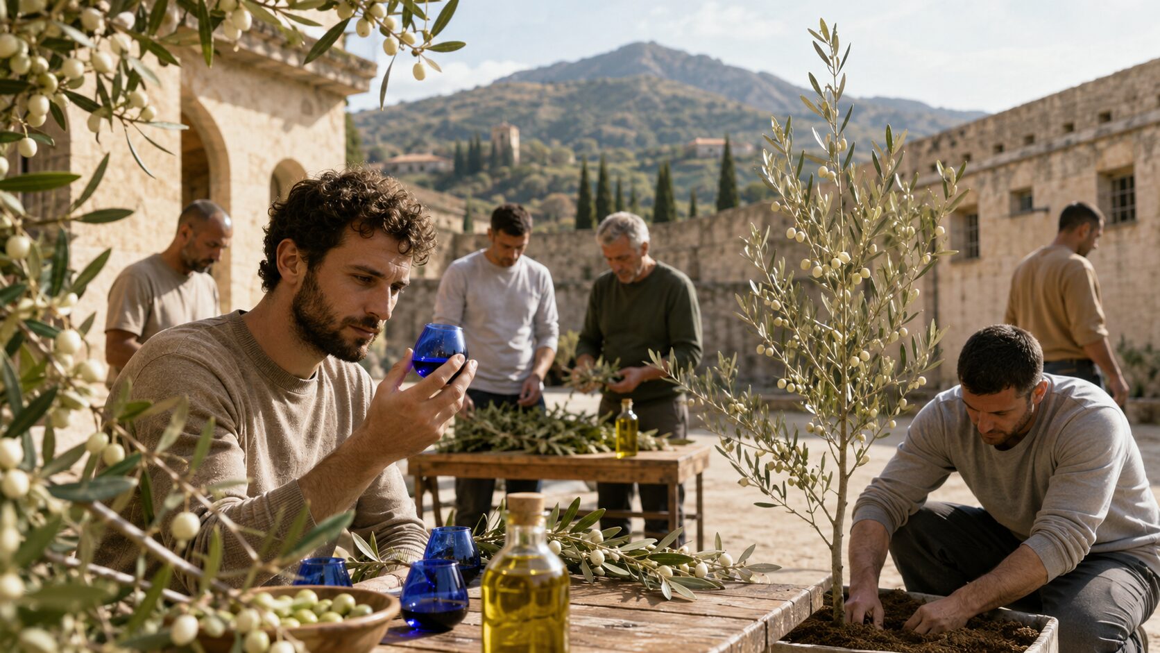 degustazione d’olio d’oliva
