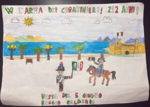 disegno bimba fondazione carabinieri