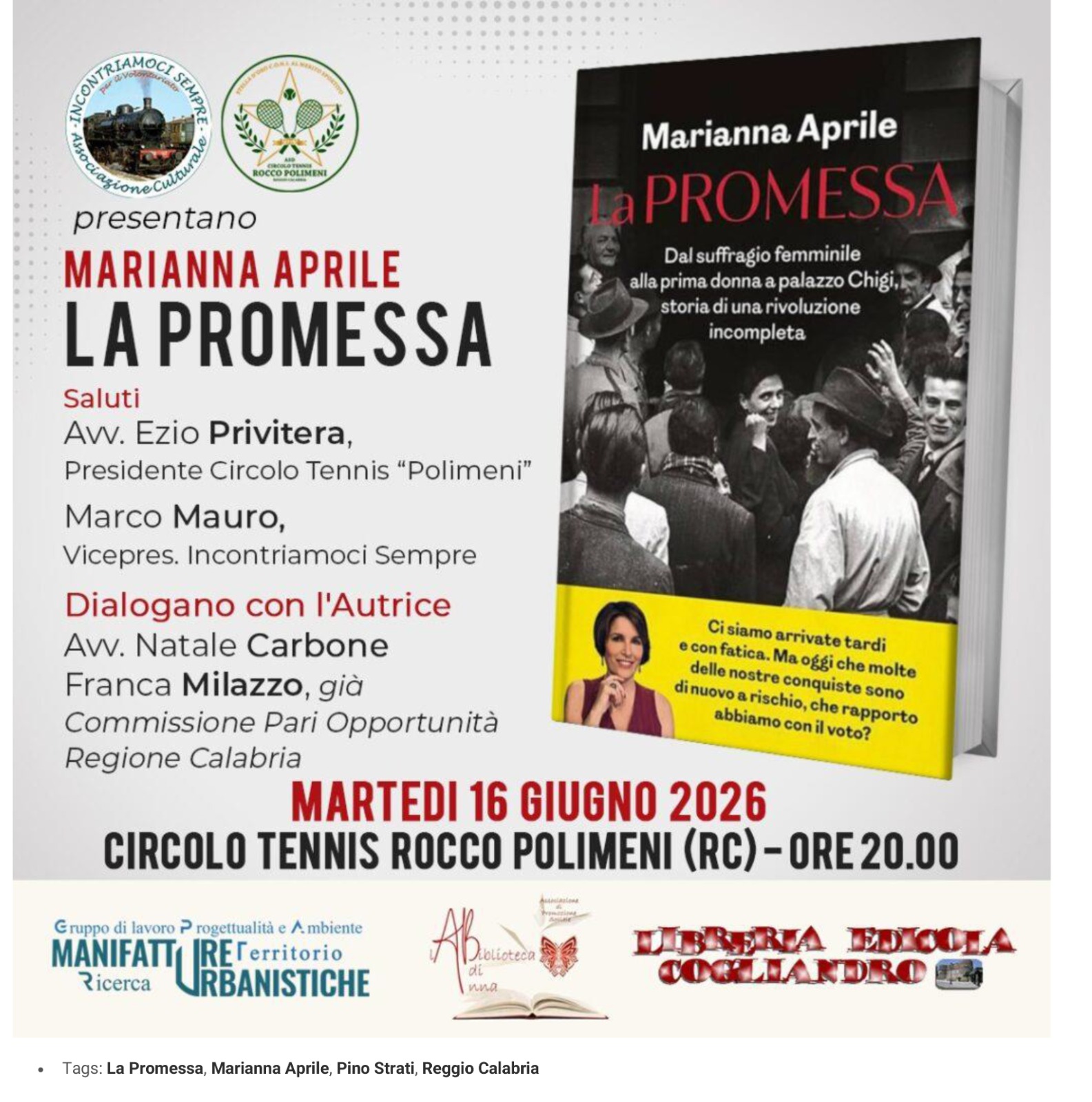 evento Libro Giovanna Aprile