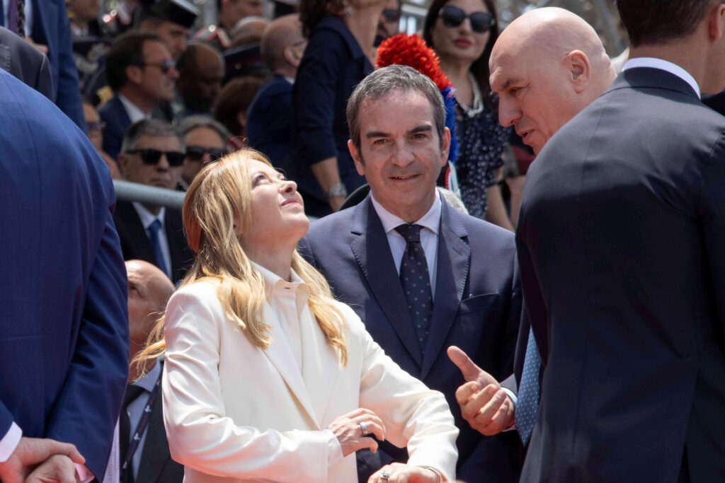 giorgia meloni occhiuto e crosetto