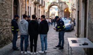 giovani denunciati polizia