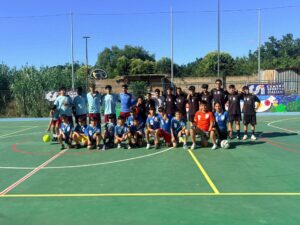 i ragazzi dello Shatila Community Sport Center di Beirut a Reggio Calabria