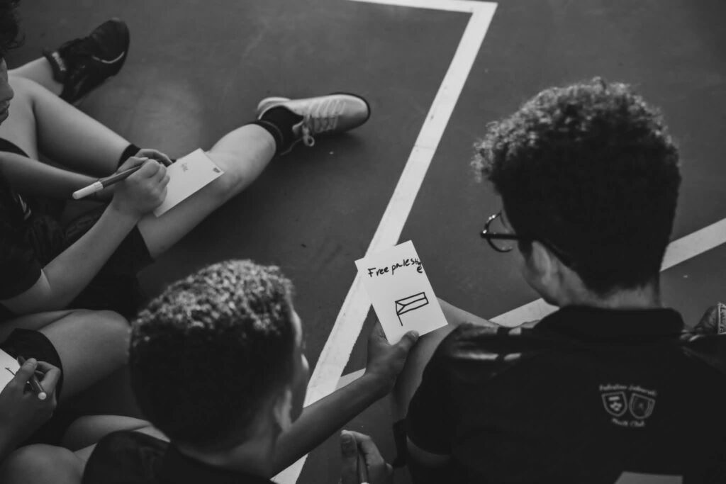 i ragazzi dello Shatila Community Sport Center di Beirut a Reggio Calabria