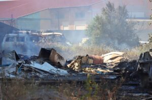 incendio vicino campo coni
