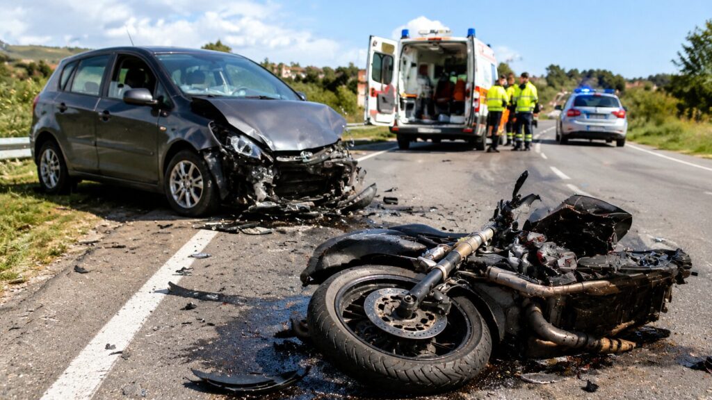 incidente auto moto