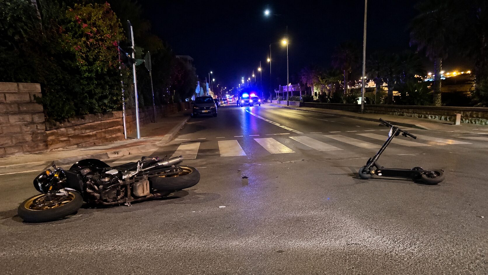 incidente moto monopattino