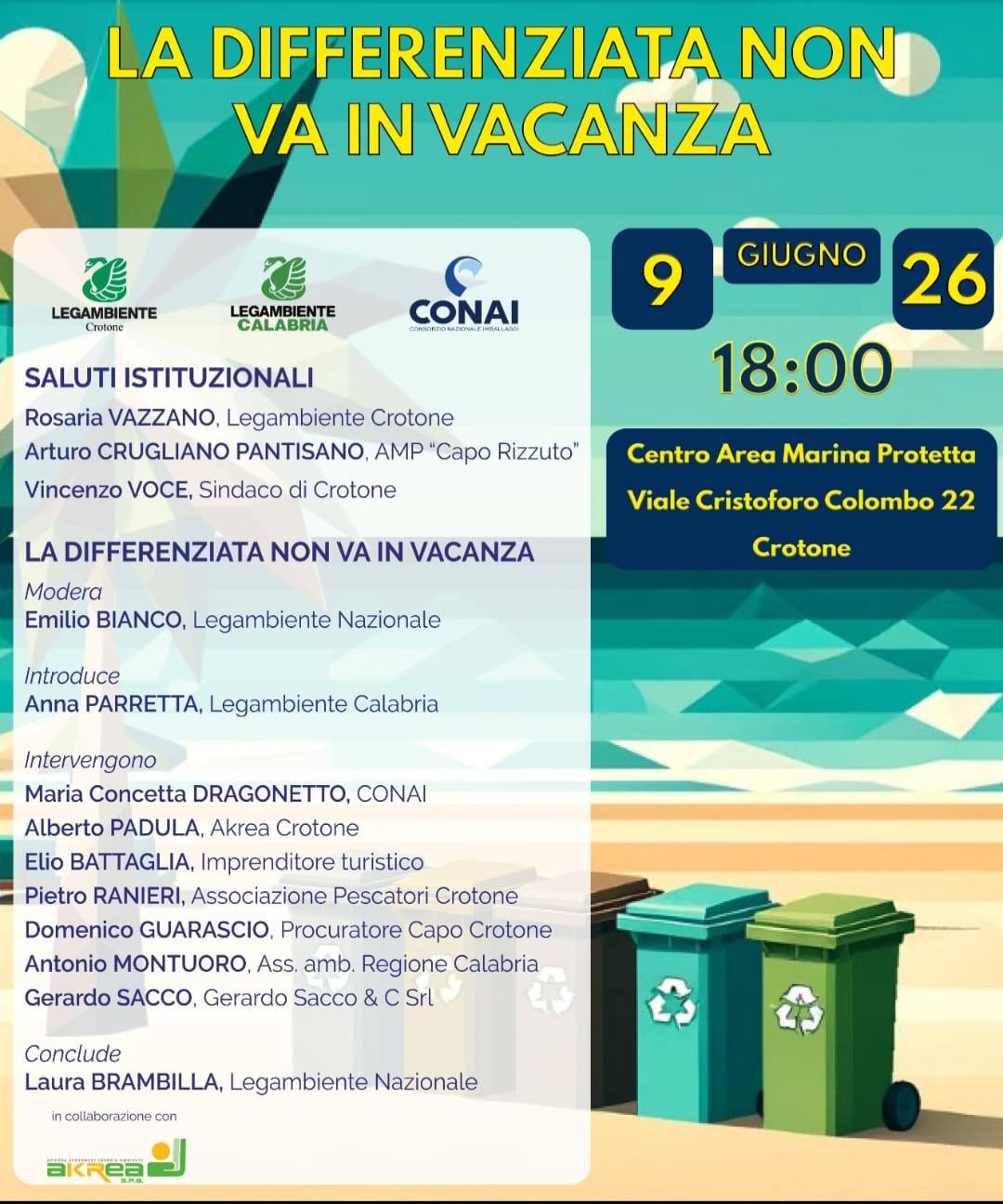 locandina Crotone 9 giugno