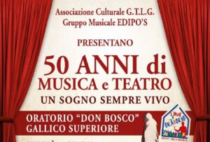 locandina evento 50 anni teatro gallico