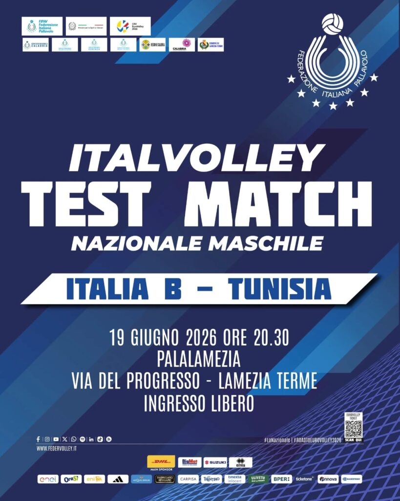 locandina italia b-tunisia volley