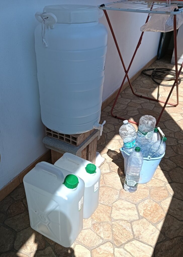 mancanza d'acqua in una casa