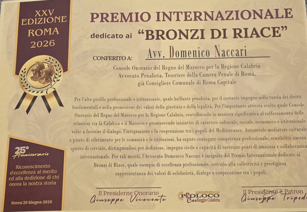 premio internazionale Bronzi di Riace