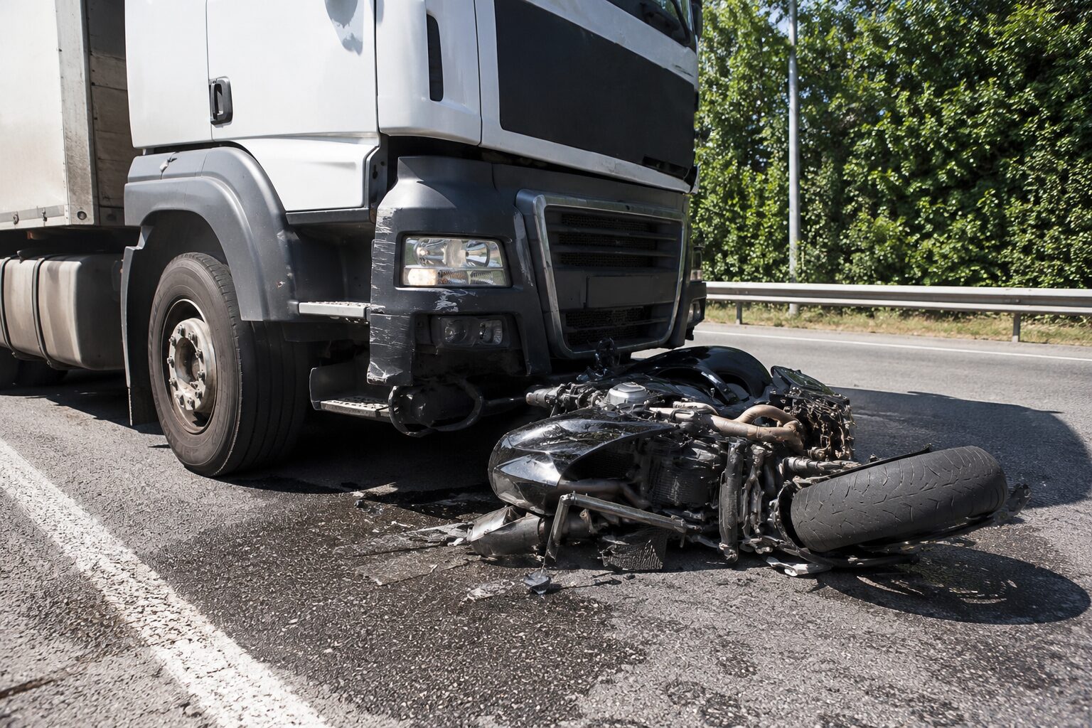 scontro camion moto