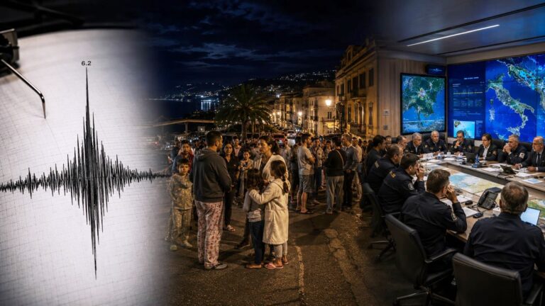 Terremoto magnitudo 6.2 in Calabria, grande paura nella notte. Convocata Unità di Crisi a Roma