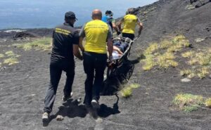 turista soccorsa etna