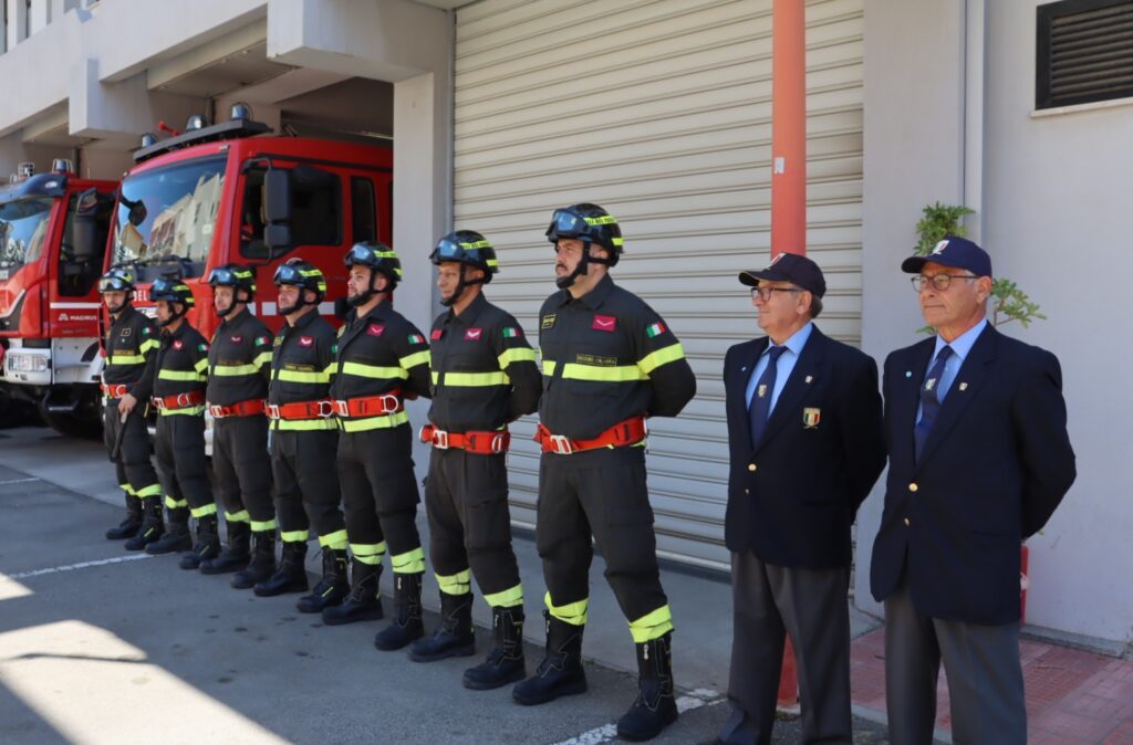 vigili del fuoco visita sottosegretari ferro e prisco