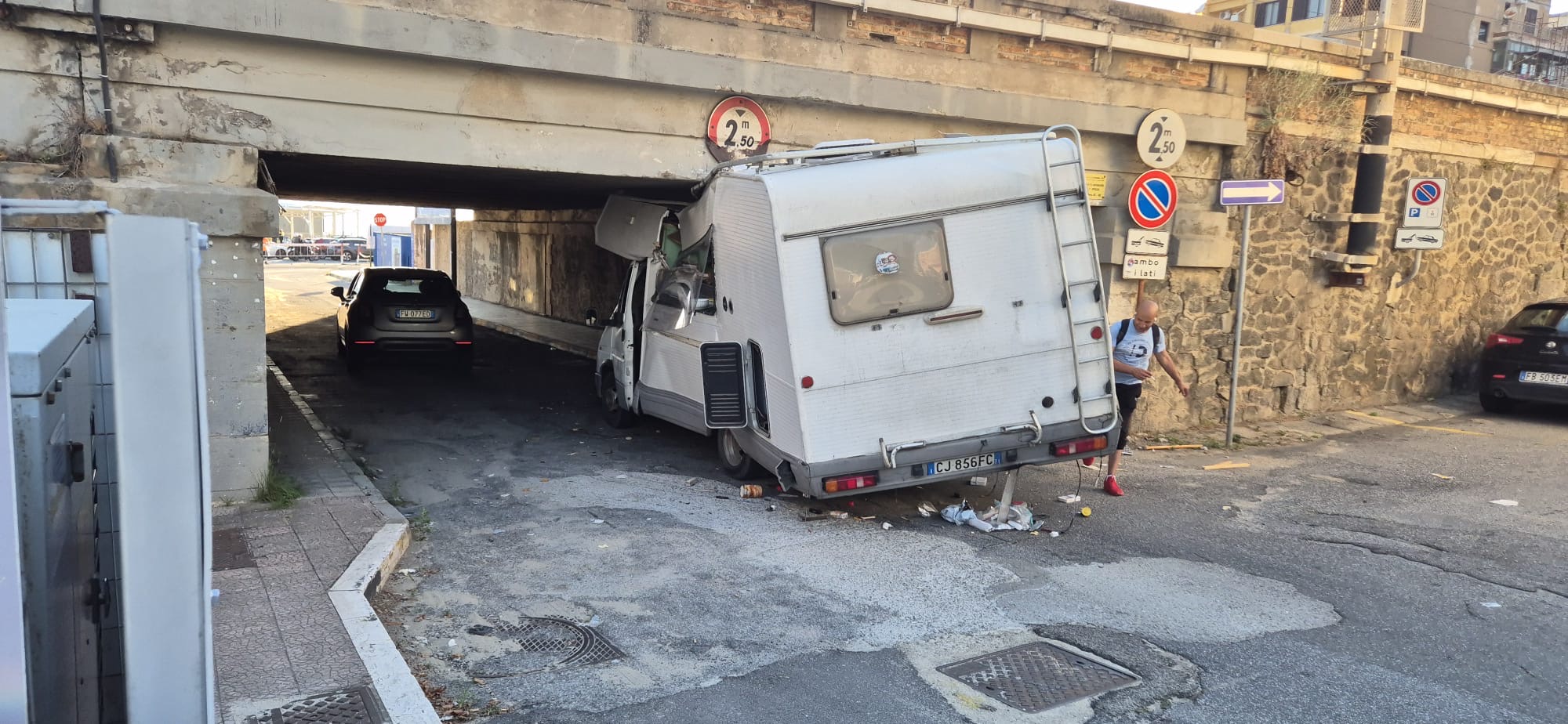 Camper incastrato