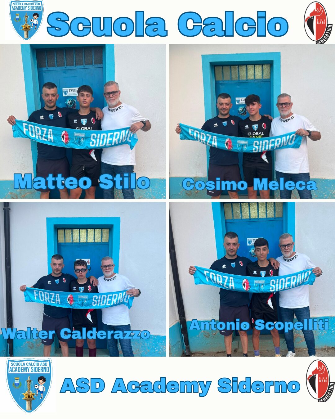 Academy Siderno 4 allievi