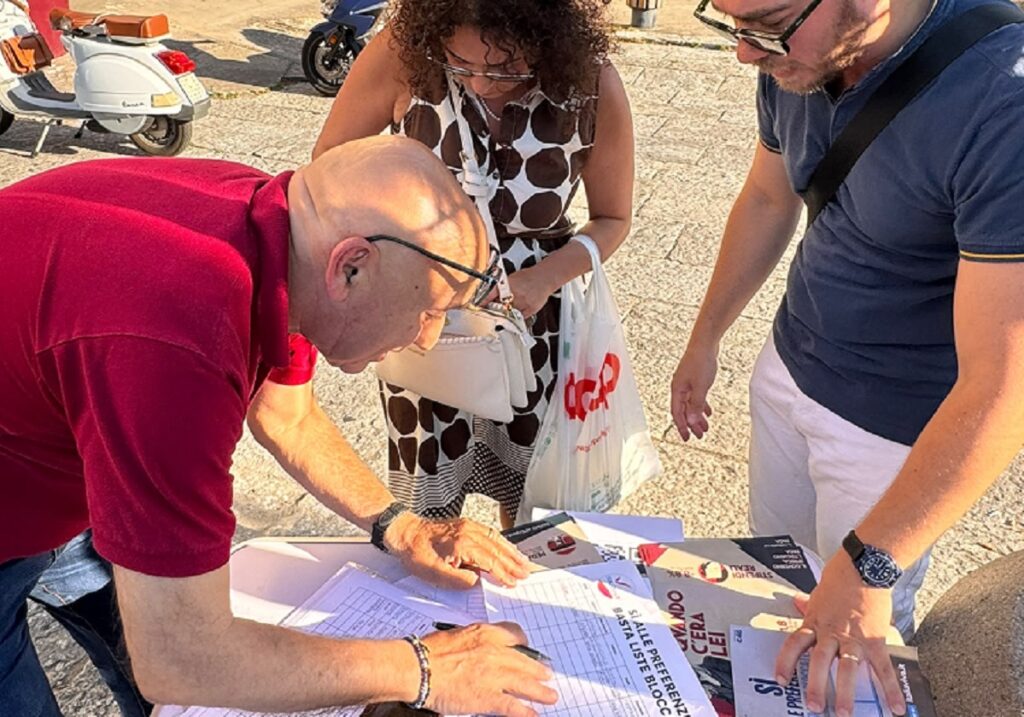 Banchetto Italia Viva Reggio Calabria