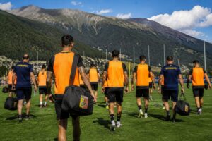 Calciatori Catanzaro ritiro Livigno