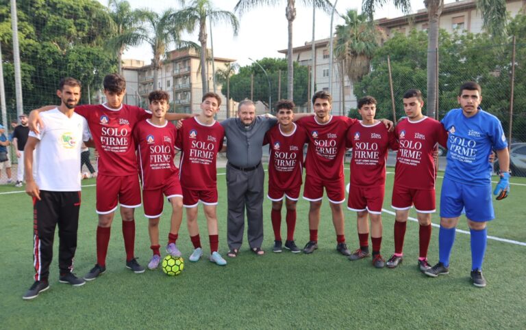 Calciatori palestinesi a Reggio Calabria
