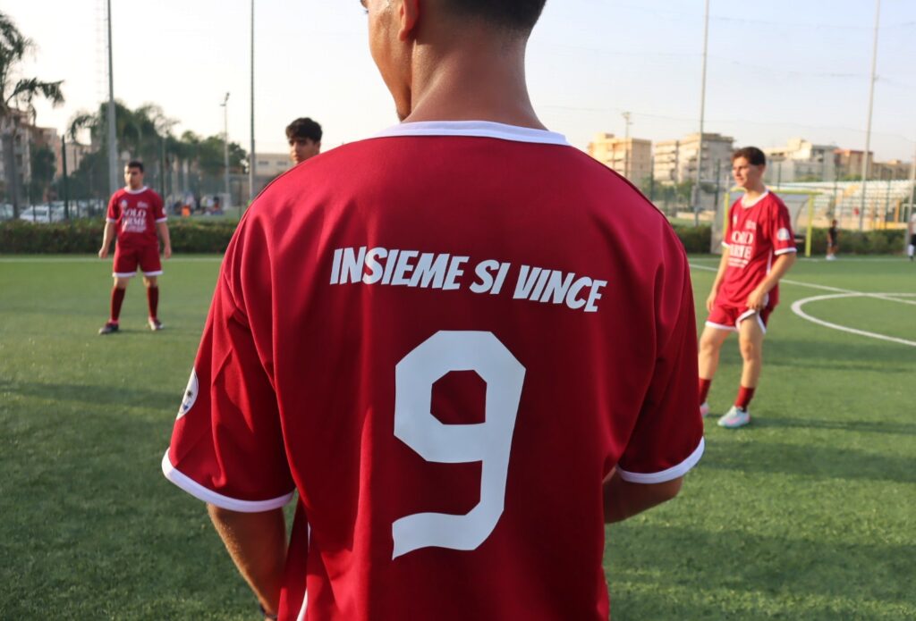 Calciatori palestinesi a Reggio Calabria