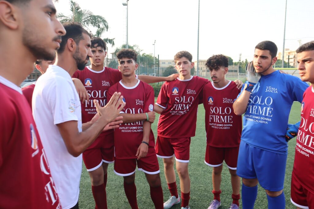 Calciatori palestinesi a Reggio Calabria