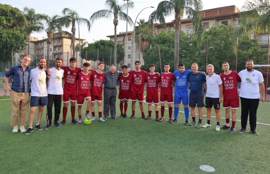 Calciatori palestinesi a Reggio Calabria