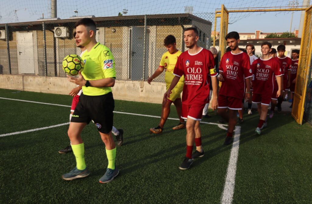 Calciatori palestinesi a Reggio Calabria
