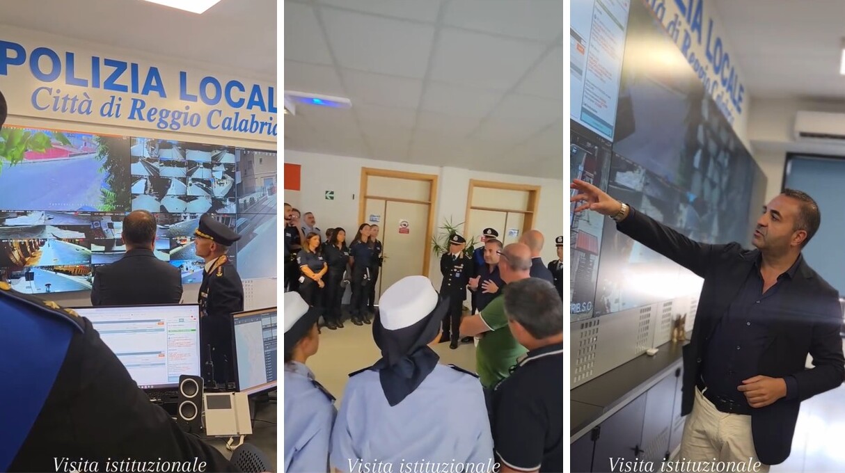 Cannizzaro in visita al comando della polizia locale