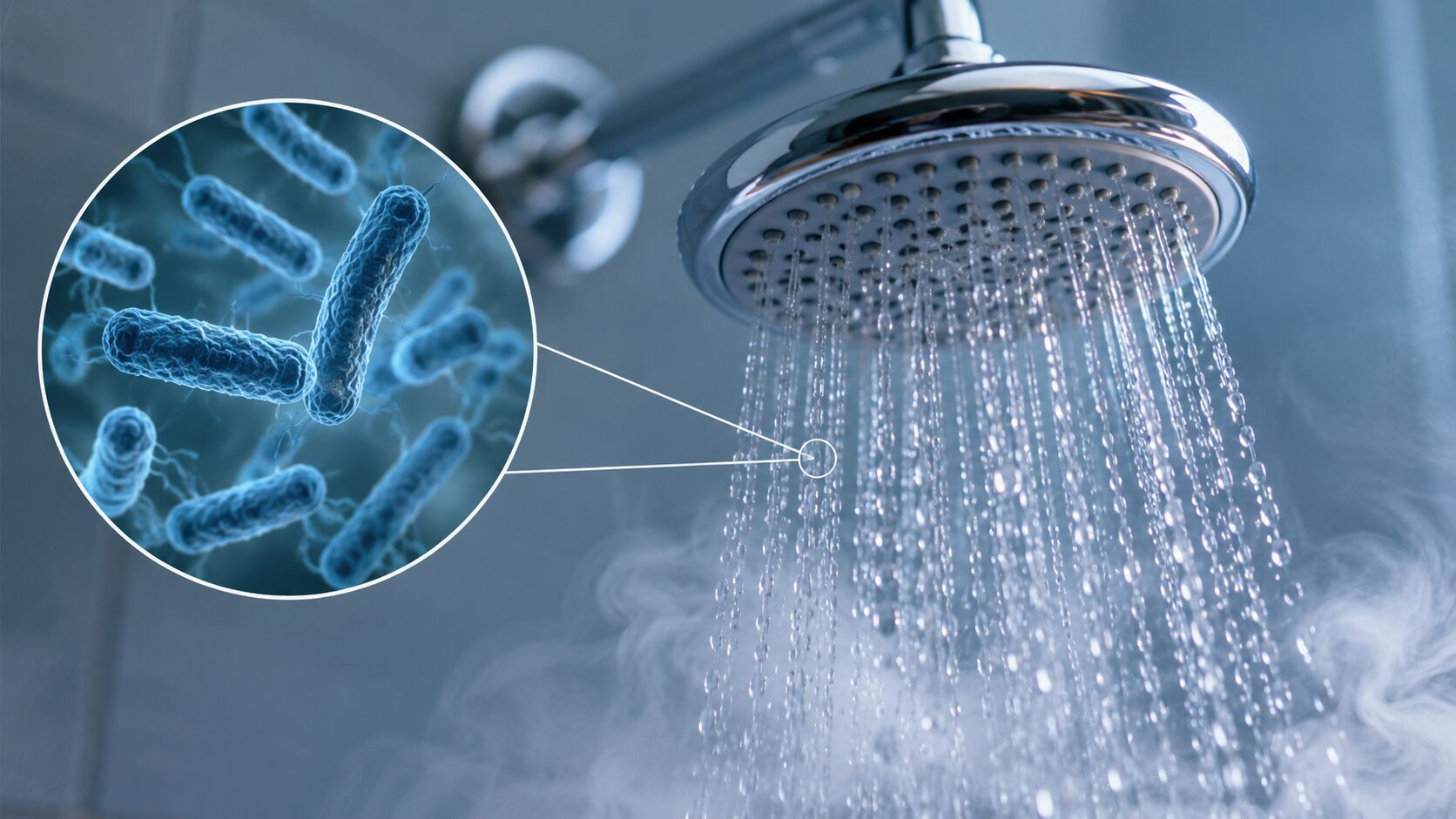 Contaminazione batterica nell’acqua della doccia