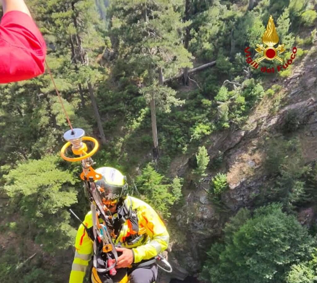 Escursionista salvato Roccaforte Vigili del Fuoco