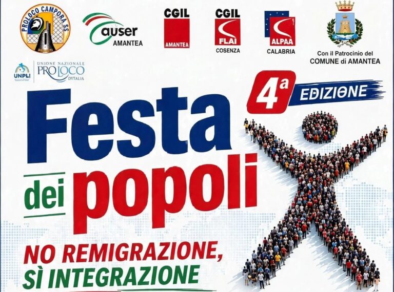 “Festa dei Popoli”, ad Amantea la 4ª edizione dedicata al tema dell’integrazione e dell’accoglienza | INFO