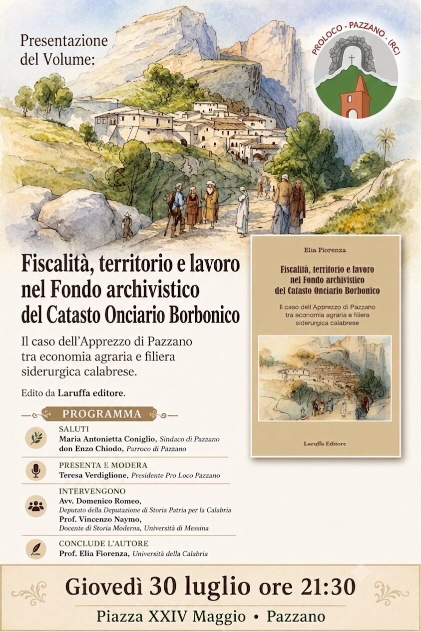 Fiscalità, territorio e lavoro nel Fondo archivistico del Catasto Onciario Borbonico