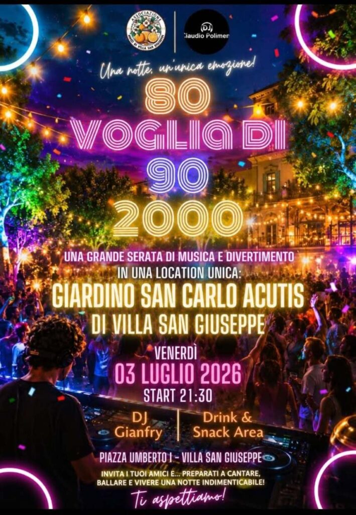 LOCANDINA PROGRAMMA ESTATE VILLA SAN GIUSEPPE