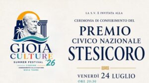 Locandina Cerimonia Premio Civico Nazionale Stesicoro