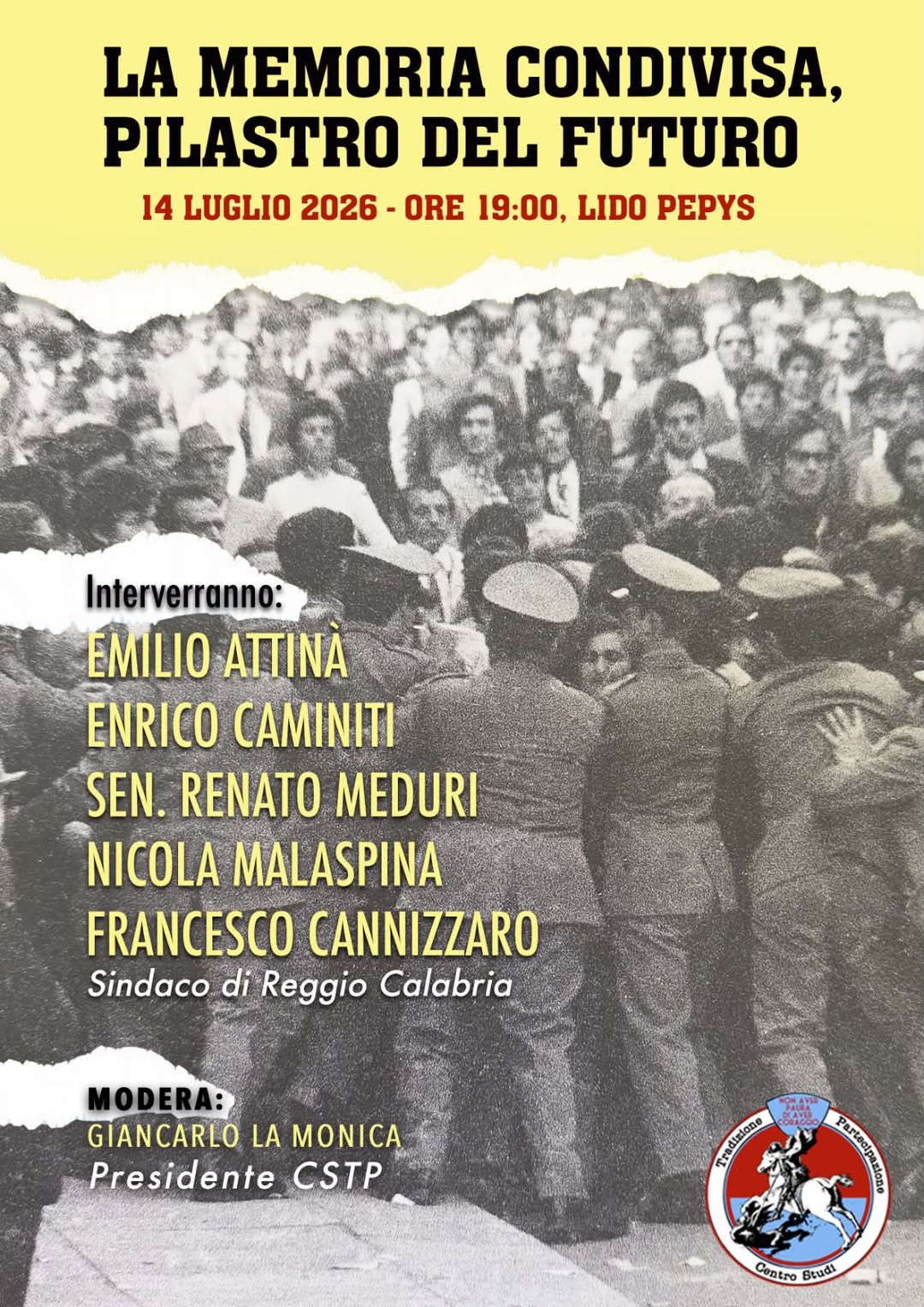 Locandina Evento La memoria condivisa, pilastro del futuro