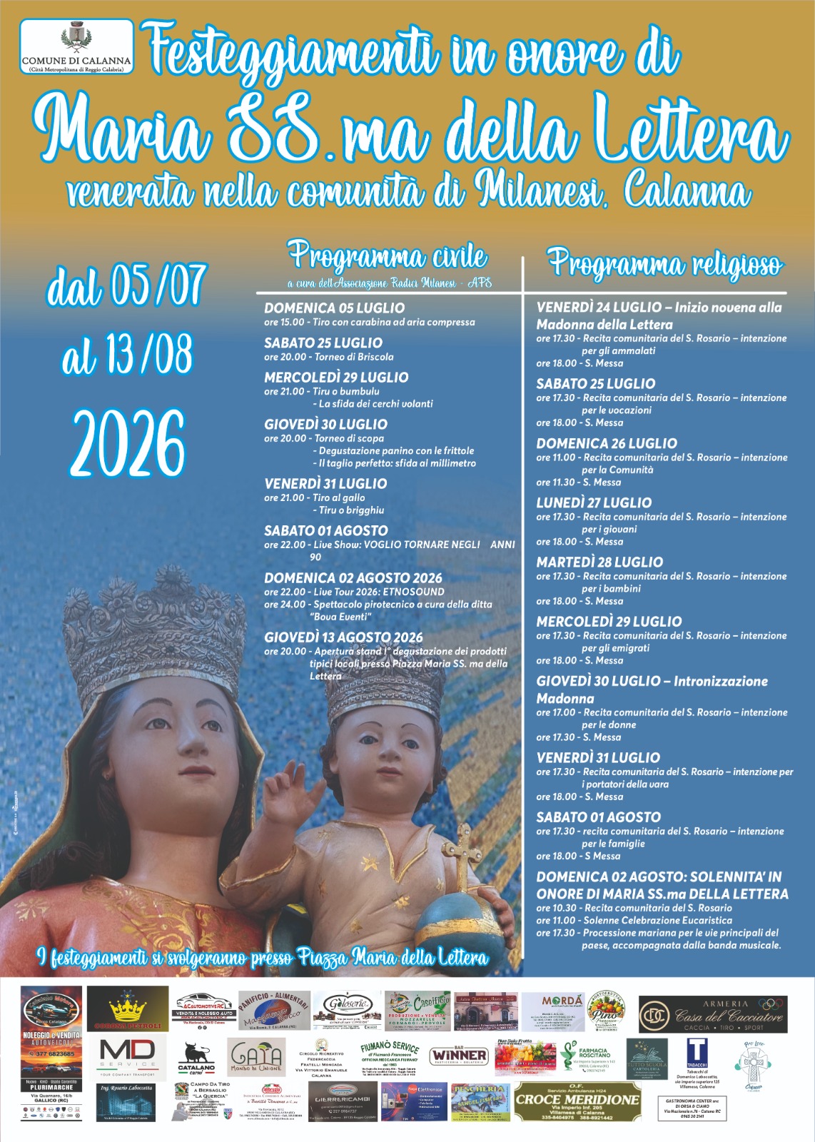 Locandina Milanesi in festa