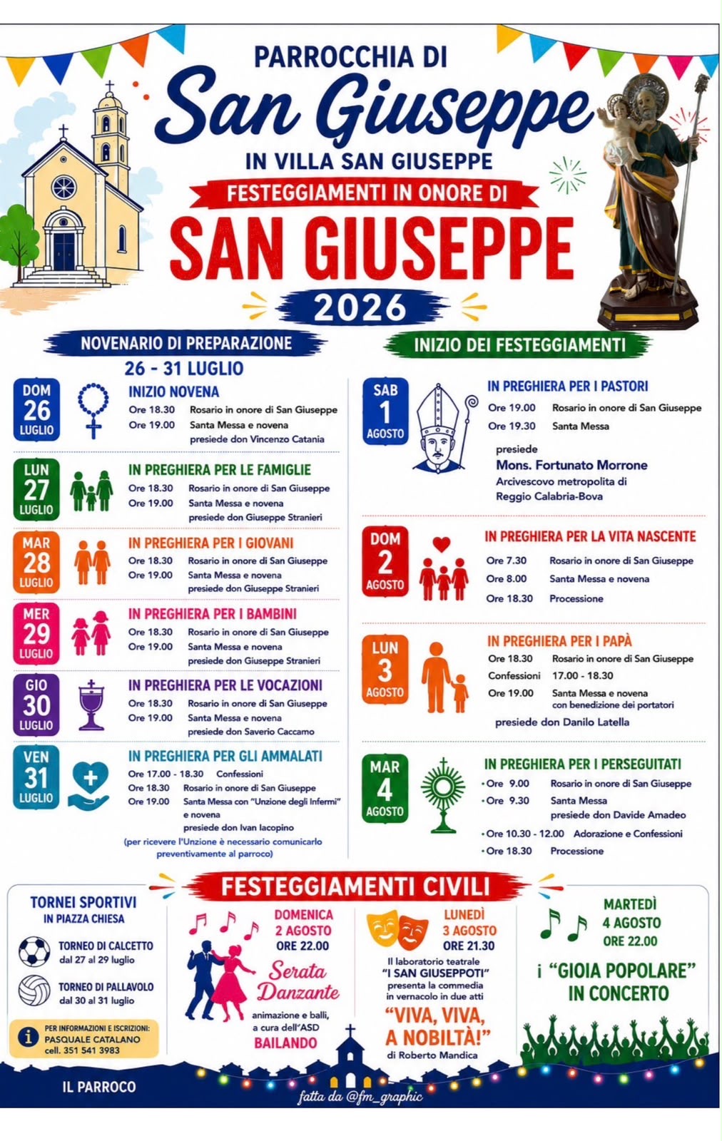 Locandina festa San Giuseppe