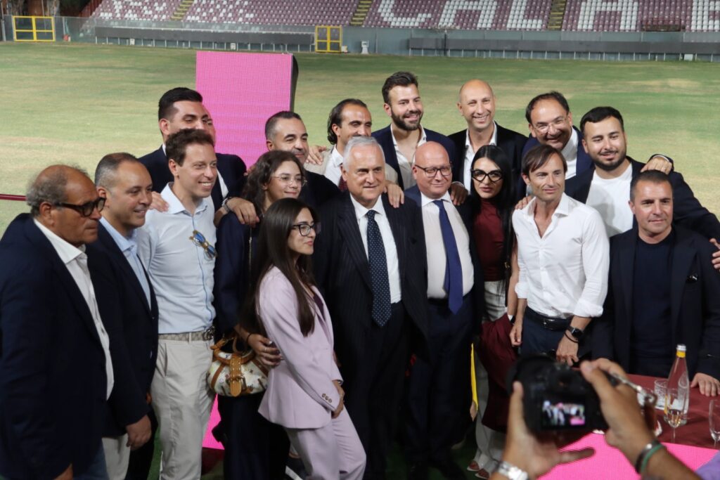 Lotito e Cannizzaro conferenza reggina