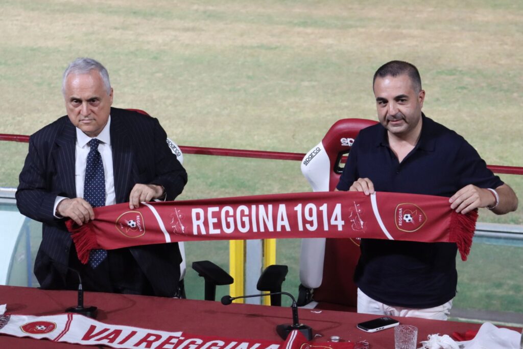 Lotito e Cannizzaro conferenza reggina