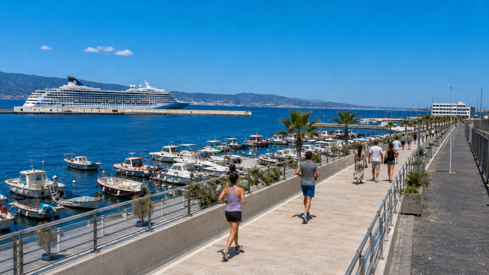 Percorso pedonale Porto di Reggio Calabria