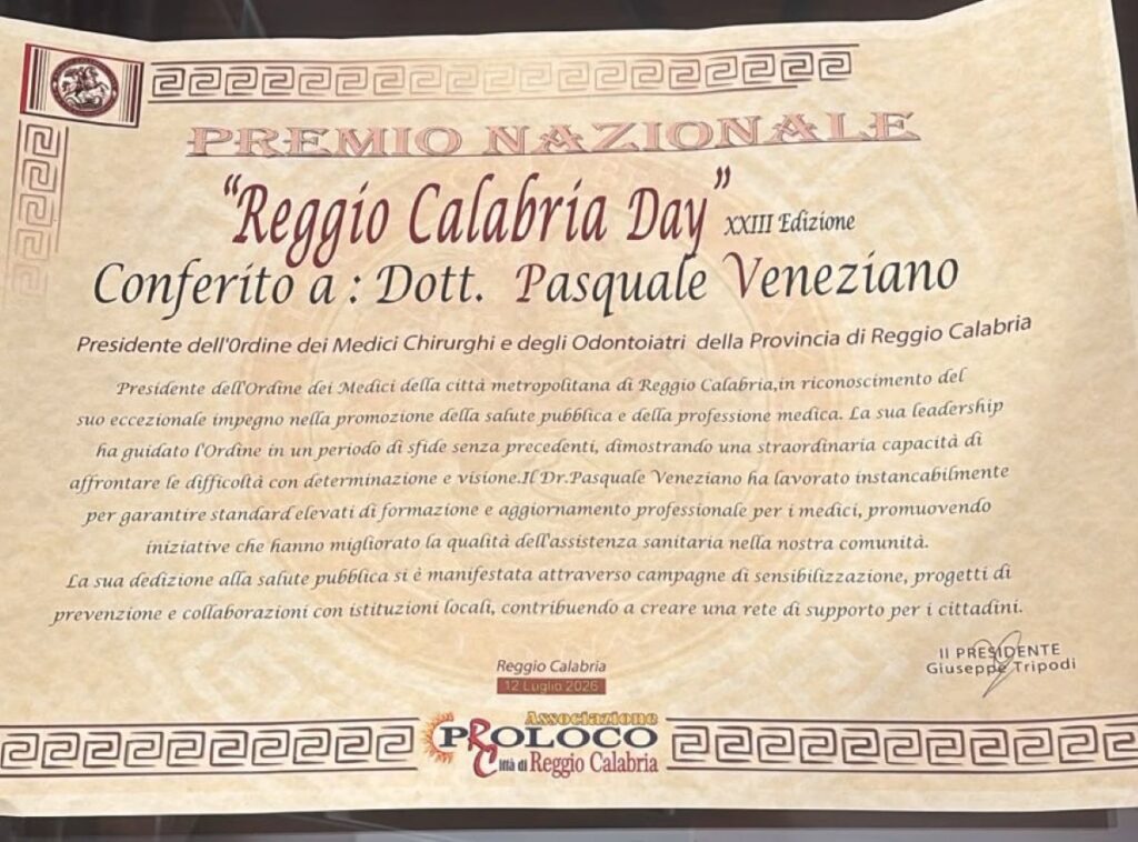 Premio Reggio Calabria Day Veneziano