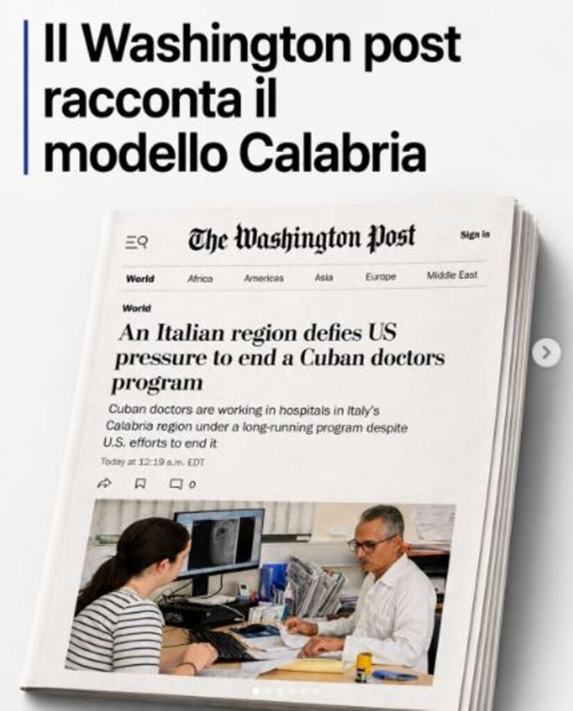 Washington Post sulla calabria