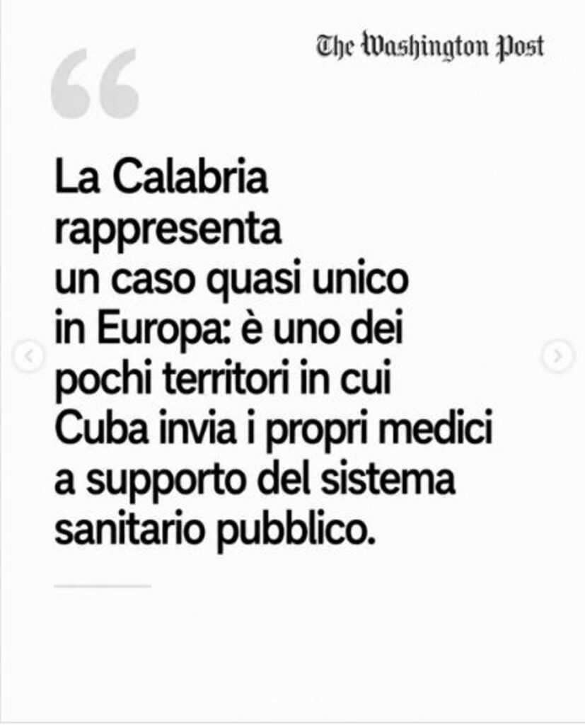 Washington Post sulla calabria