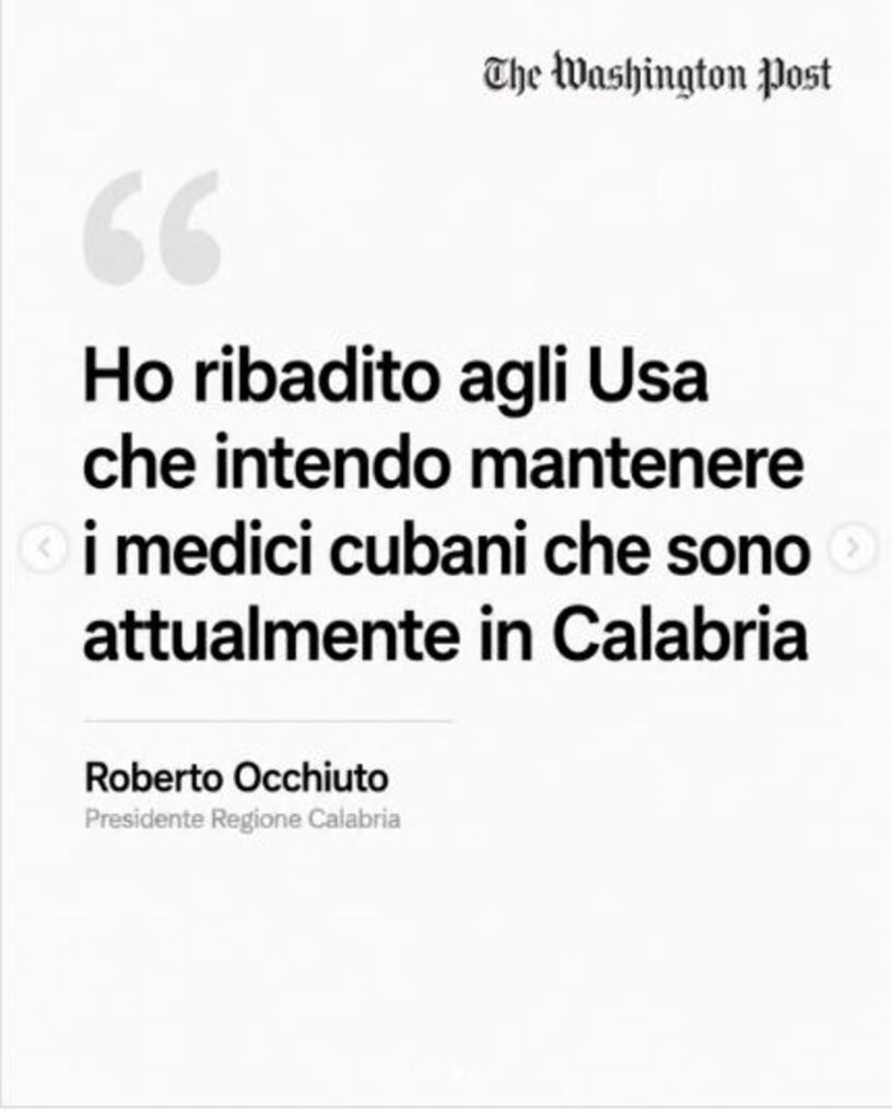 Washington Post sulla calabria