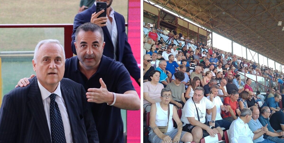 accoglienza lotito da tifosi reggina